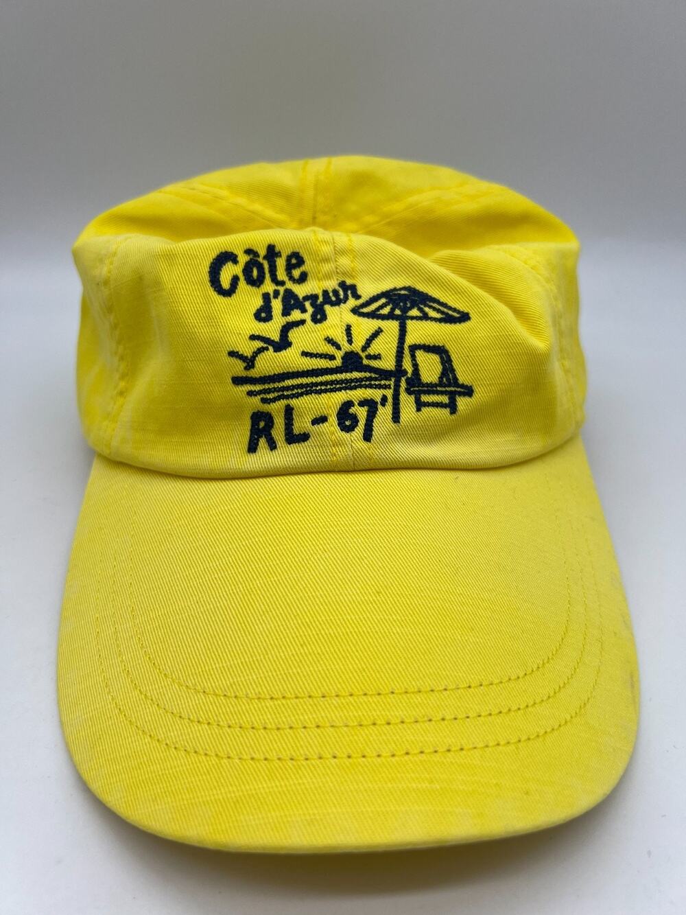 Polo Ralph Lauren Cote D'Azur RL-67 Long Bill Yellow Men's Cap/Hat,